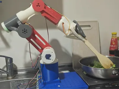 A 6-DOF Robot Arm and a 1-DOF Gripper