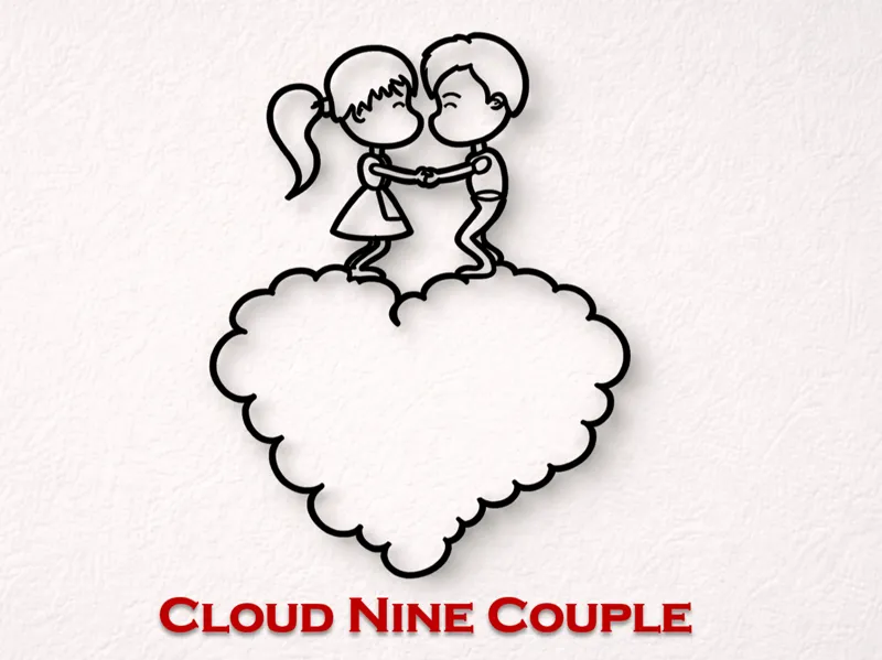 Cloud Nine Couple - Wall design