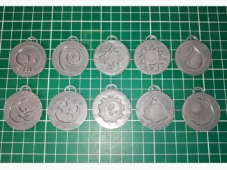 Skylanders Elements Logos Keychains