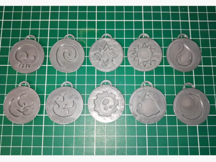 Skylanders Elements Logos Keychains