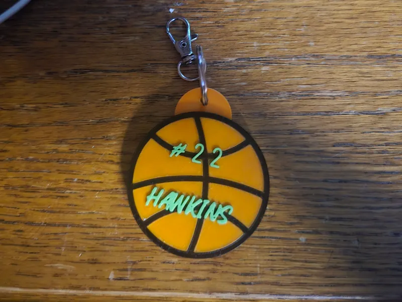 BASKETBALL NAME KEY TAG