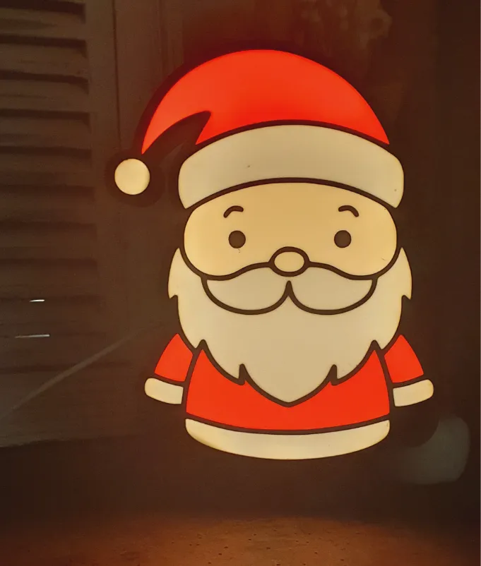 Weihnachtsmann LED Light Box – Festliche Stimmung!