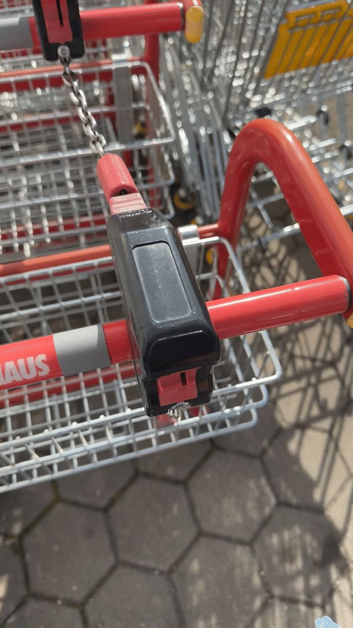 Removable Shopping Cart Coin / Key