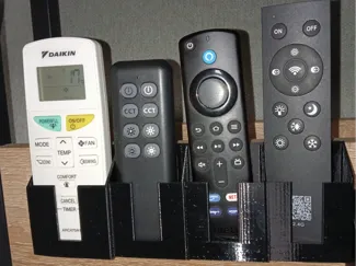 Wall-mounted remote control holder 1/2/3/4 spaces