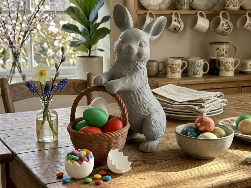 The Easter Bunny's Secret Hollow Egg & Basket