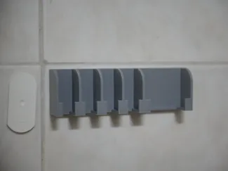 Wall Toothbrush Holder with Razor Blade Add-On