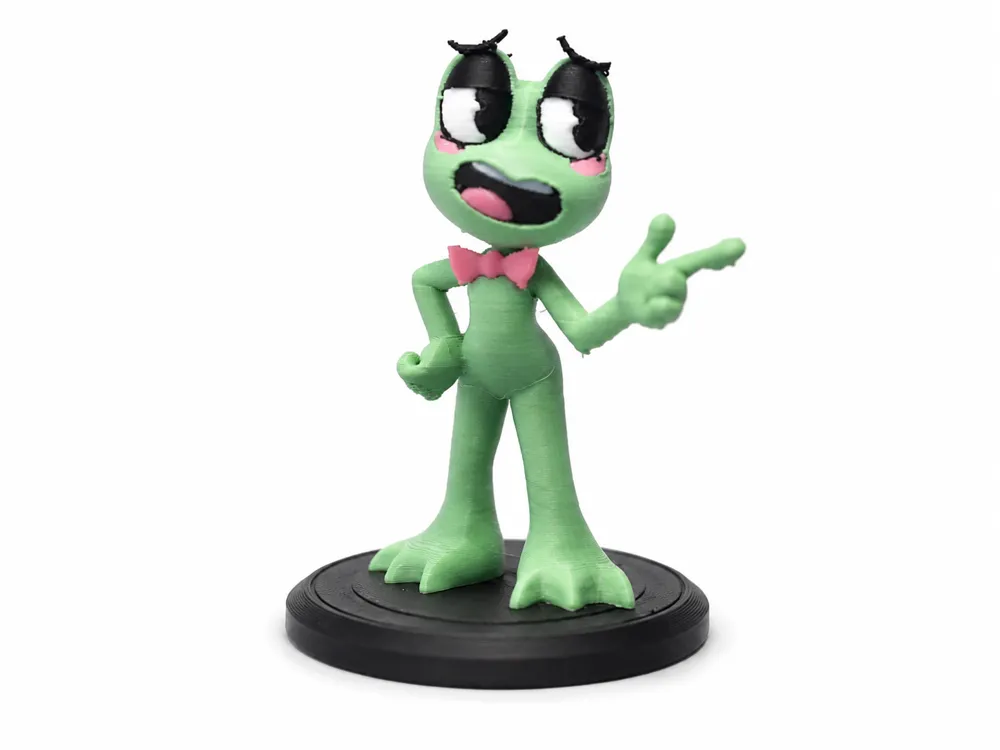 Figura decorativa: Ribbit Animatez Figure - TADC. Referencia del modelo original.