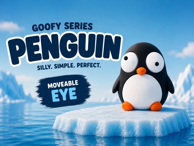 Goofy series – PENGUIN Movable Eyes NOAMS