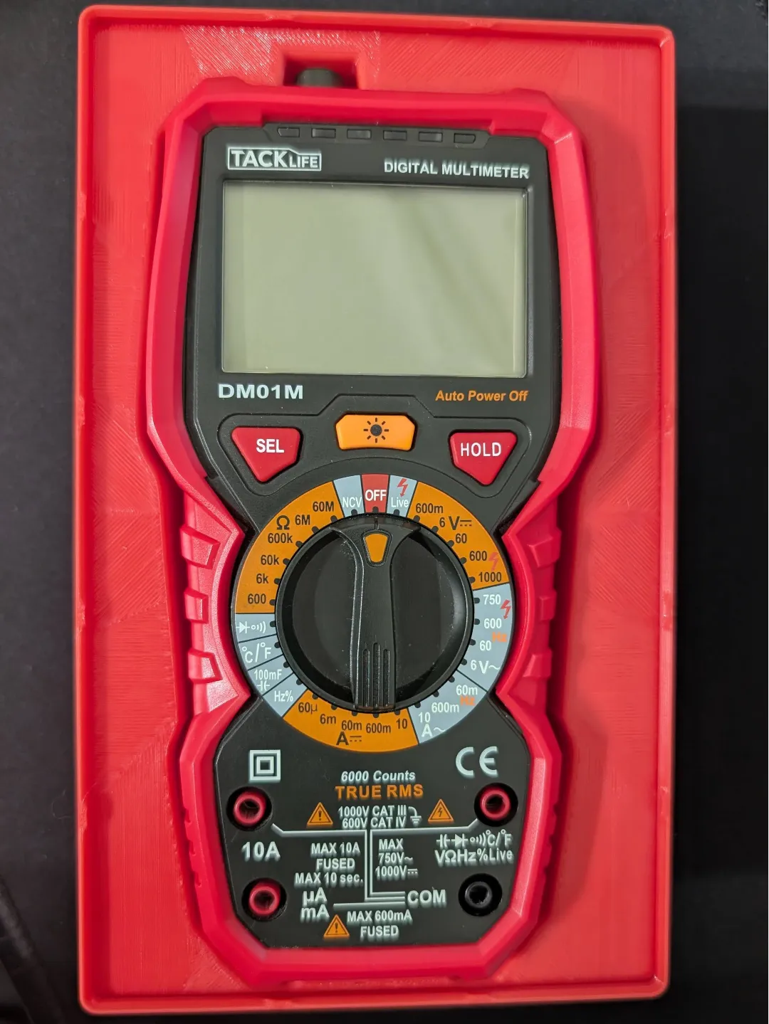 Gridfinity Bin - TACKLife Multimeter DM01M by Arjun Prabhu MakerWorld ...