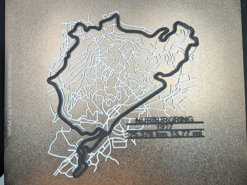 Nürburgring f1 track with surrounding roads
