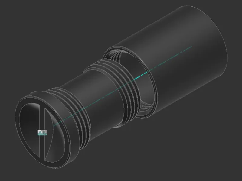 2size battery case for Astrolux HL-02 