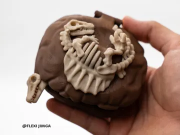 Letrero o emblema decorativo: Mini Articulated Skeletal Spinosaurus — vista de referencia 3