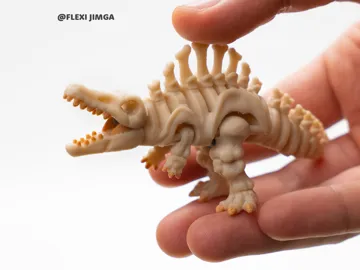 Letrero o emblema decorativo: Mini Articulated Skeletal Spinosaurus — vista de referencia 4
