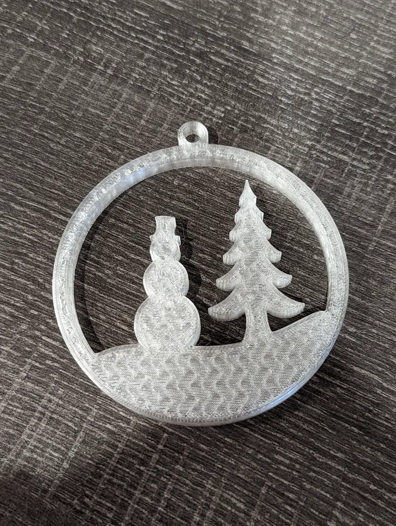Snowman Scene Ornament
