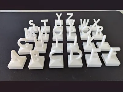 26 Duplo compatible alphabet letters