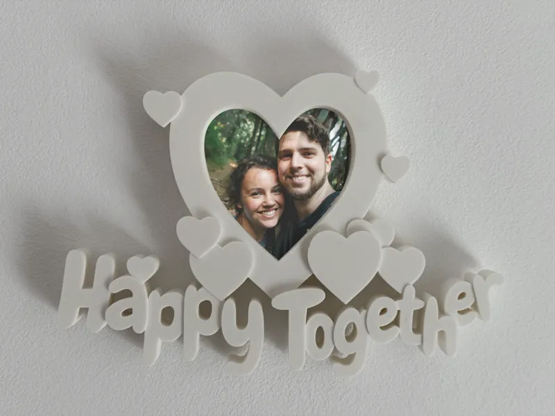 Valentine's Day "Happy Together" Photo Frame
