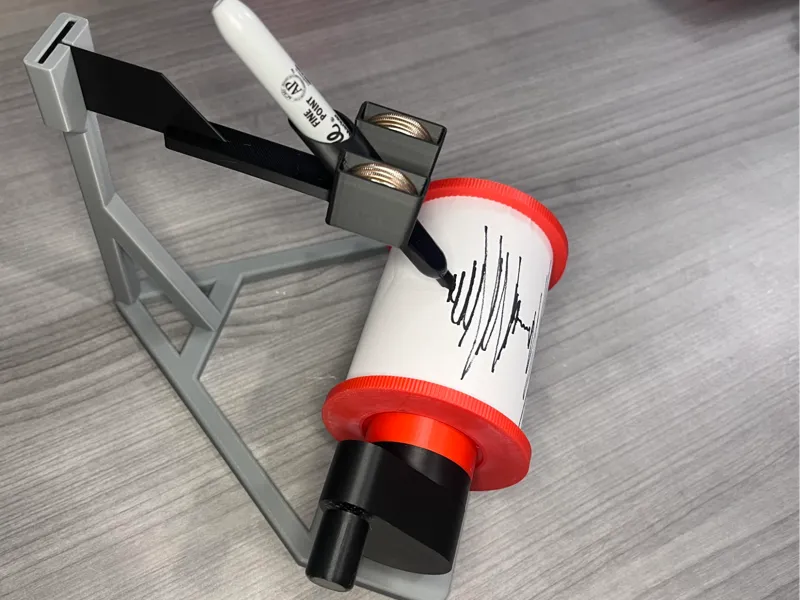 QuakeDraw: Educational Working Seismograph Model