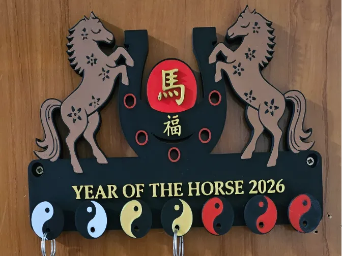Soporte modular para llaves Año del caballo 2026