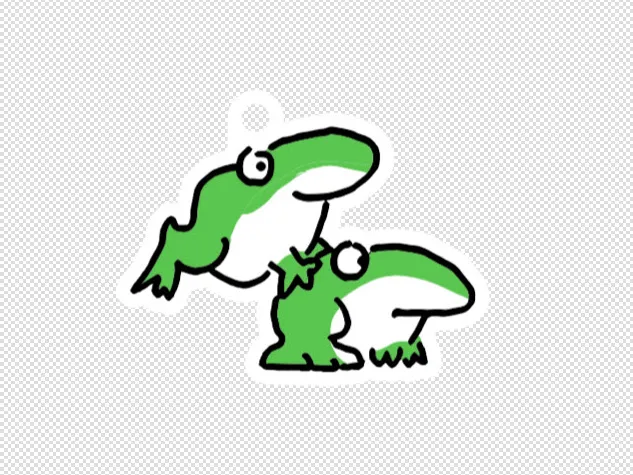 Boynton Frogs Magnet and Keychain