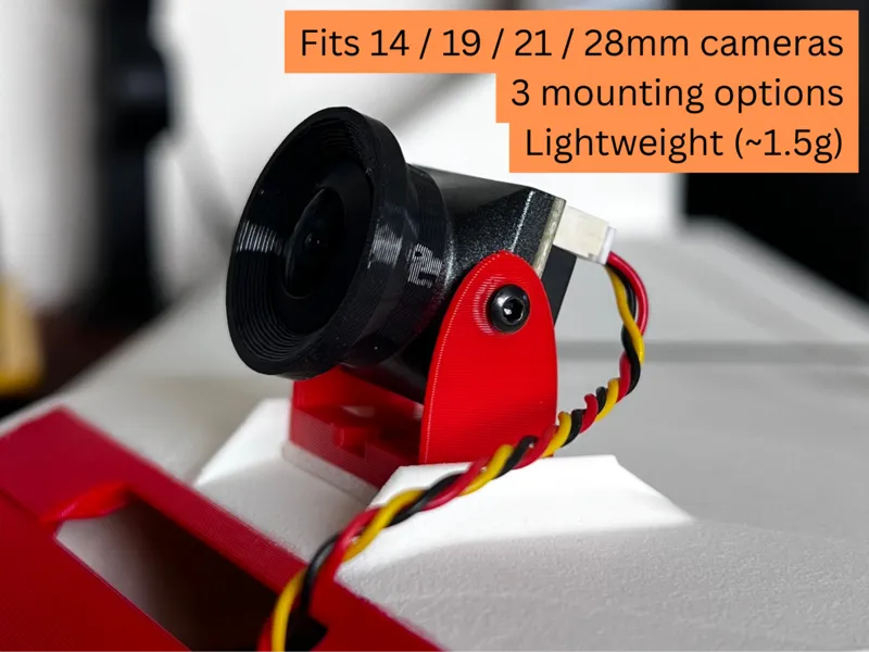 FPV Camera Mount (Multiple Sizes)