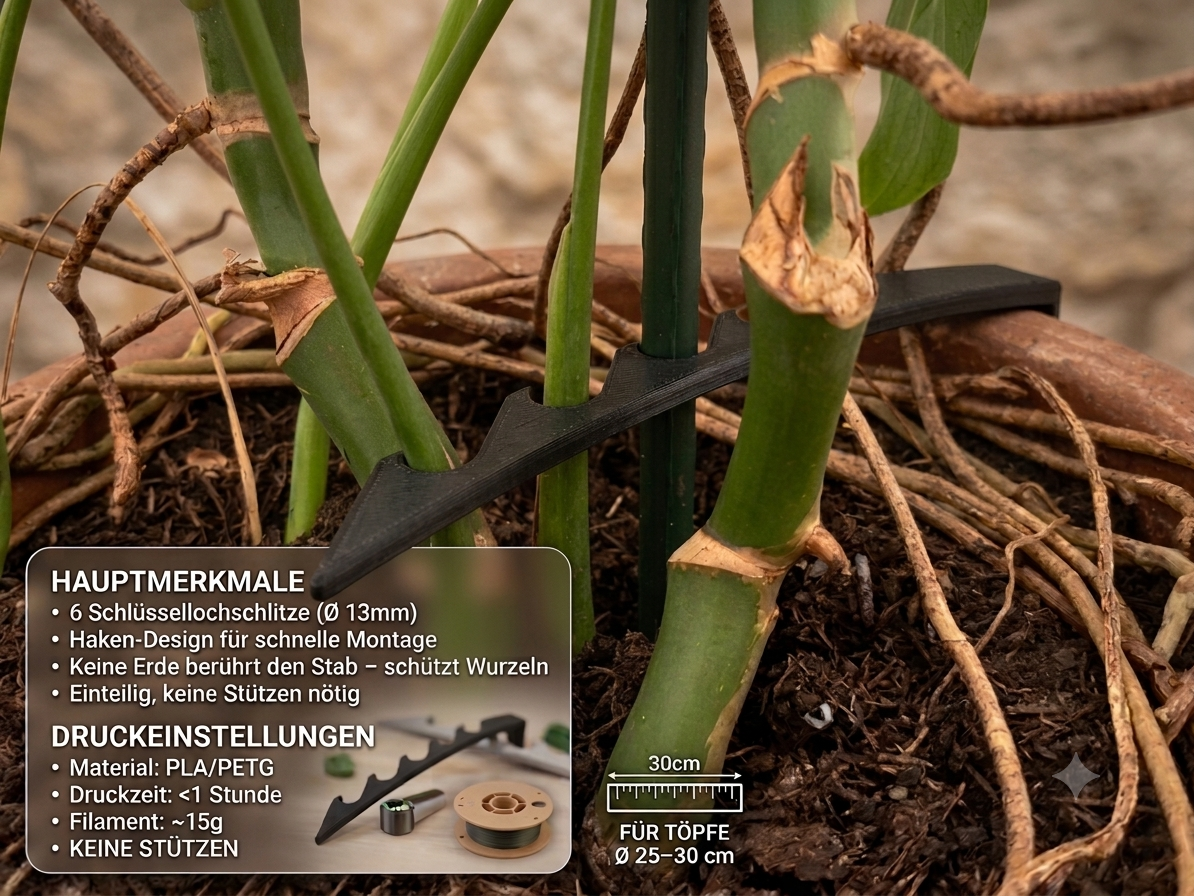 PlantArm — Single-Side Plant Stake Holder