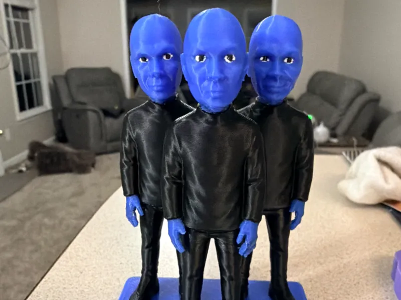 Blue Man Group figures