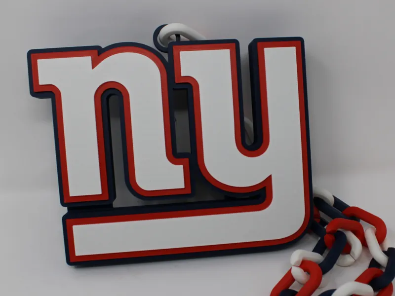 Oversized NY Giants Team Chain