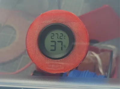 Hygrometer holder for gluing