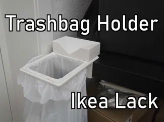 Trashbag holder for Ikea Lack Table