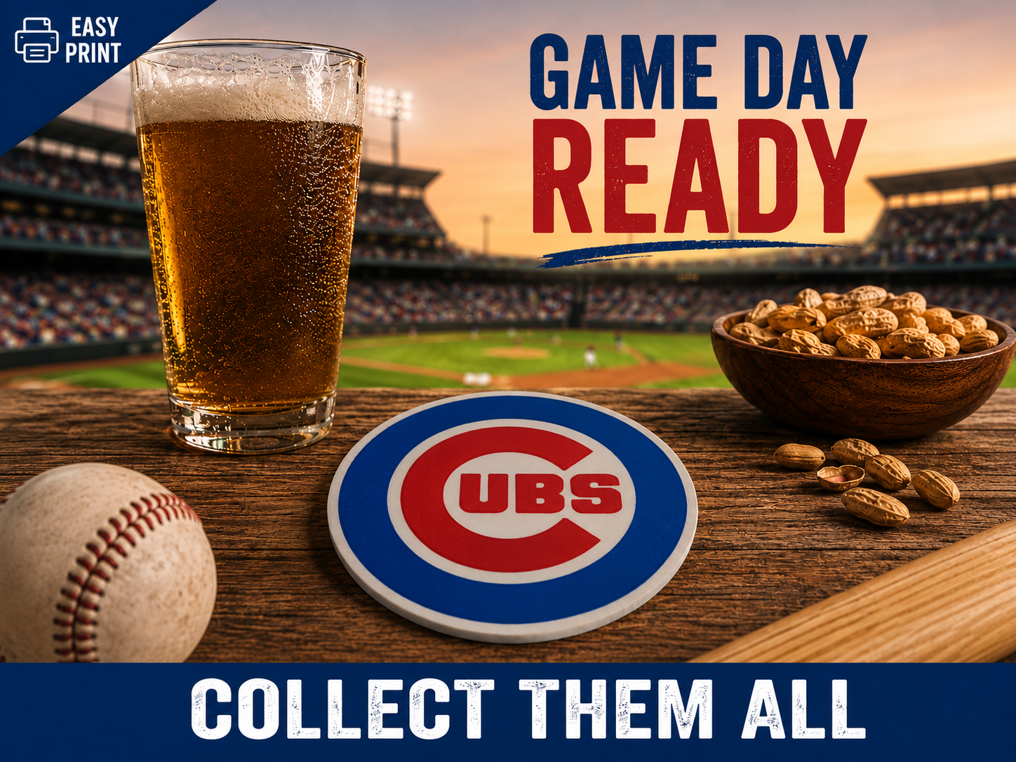 chicago cubs coaster mlb