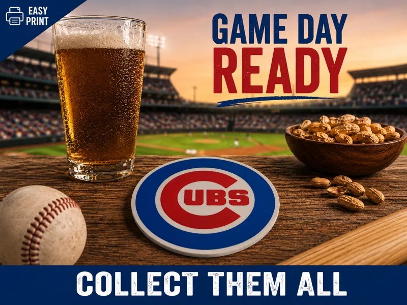 chicago cubs coaster mlb
