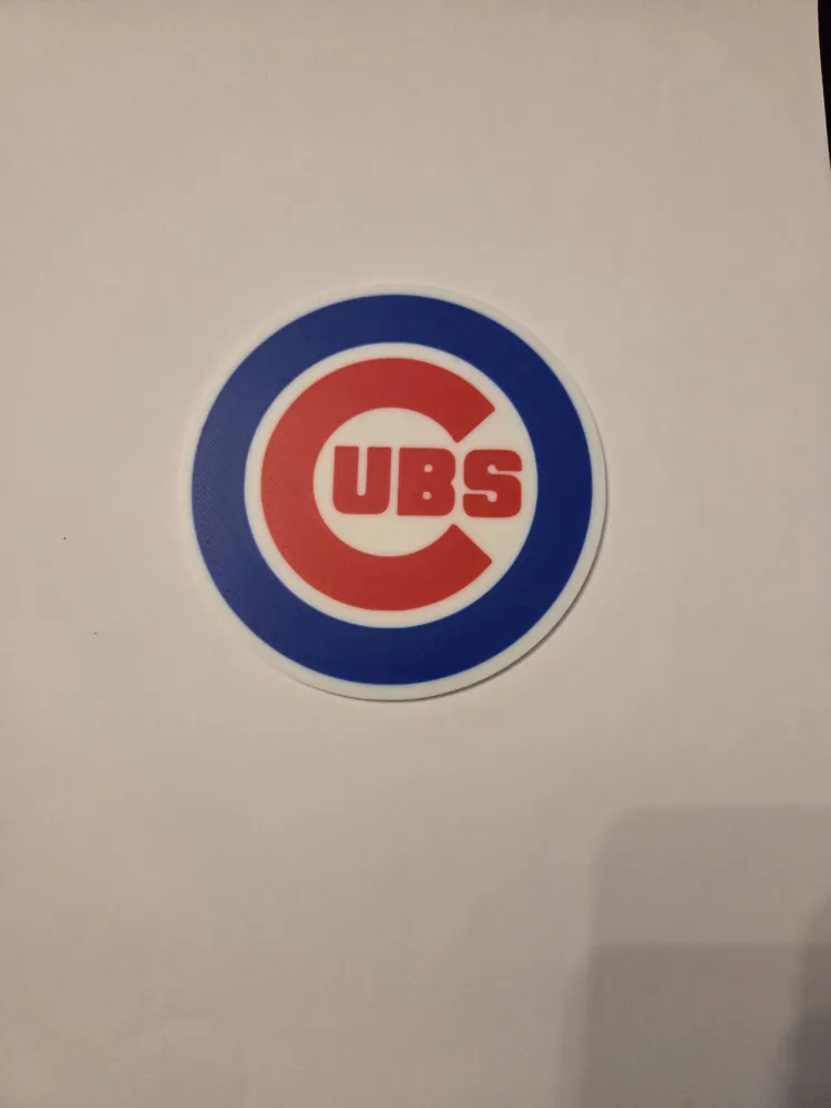 chicago cubs coaster mlb - Free 3D Print Model - MakerWorld