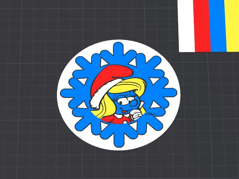 Snowflake Smurfette