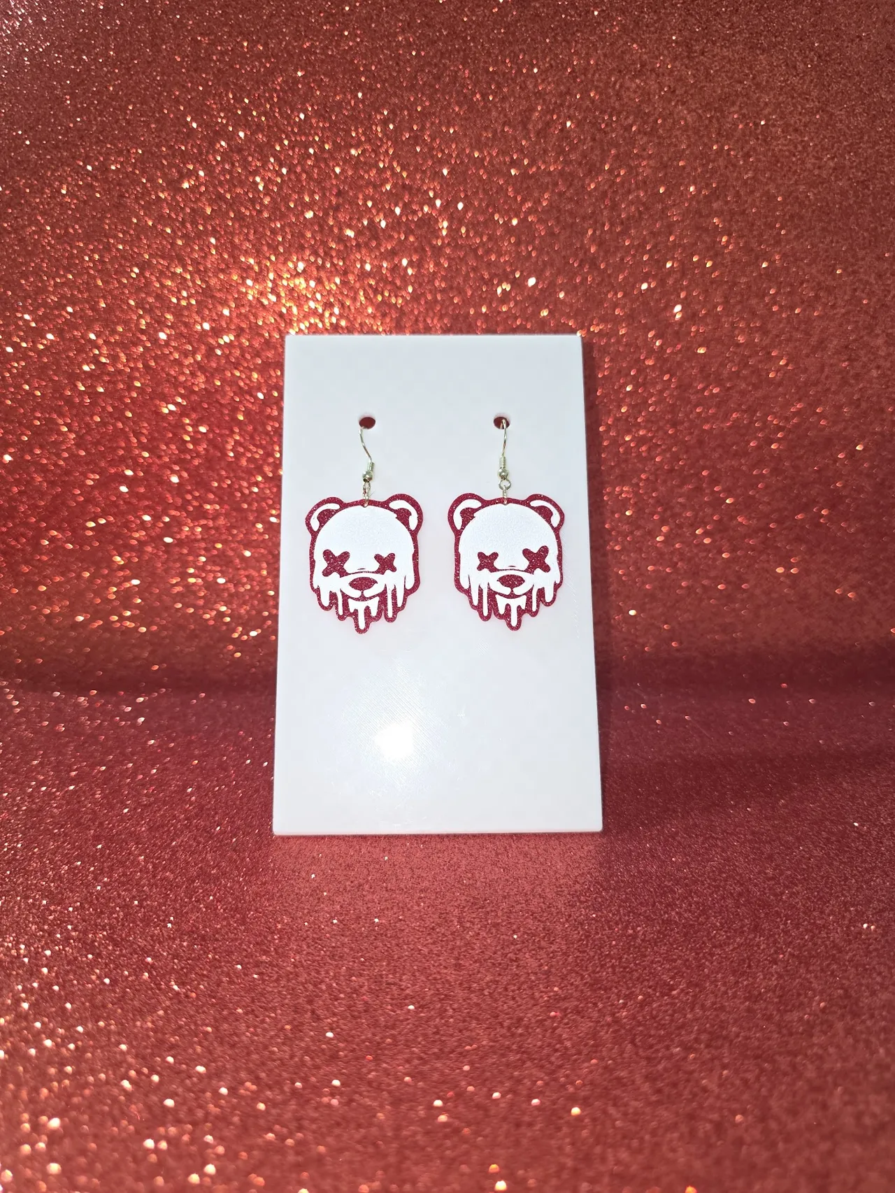 Bad Teddy earrings view 2