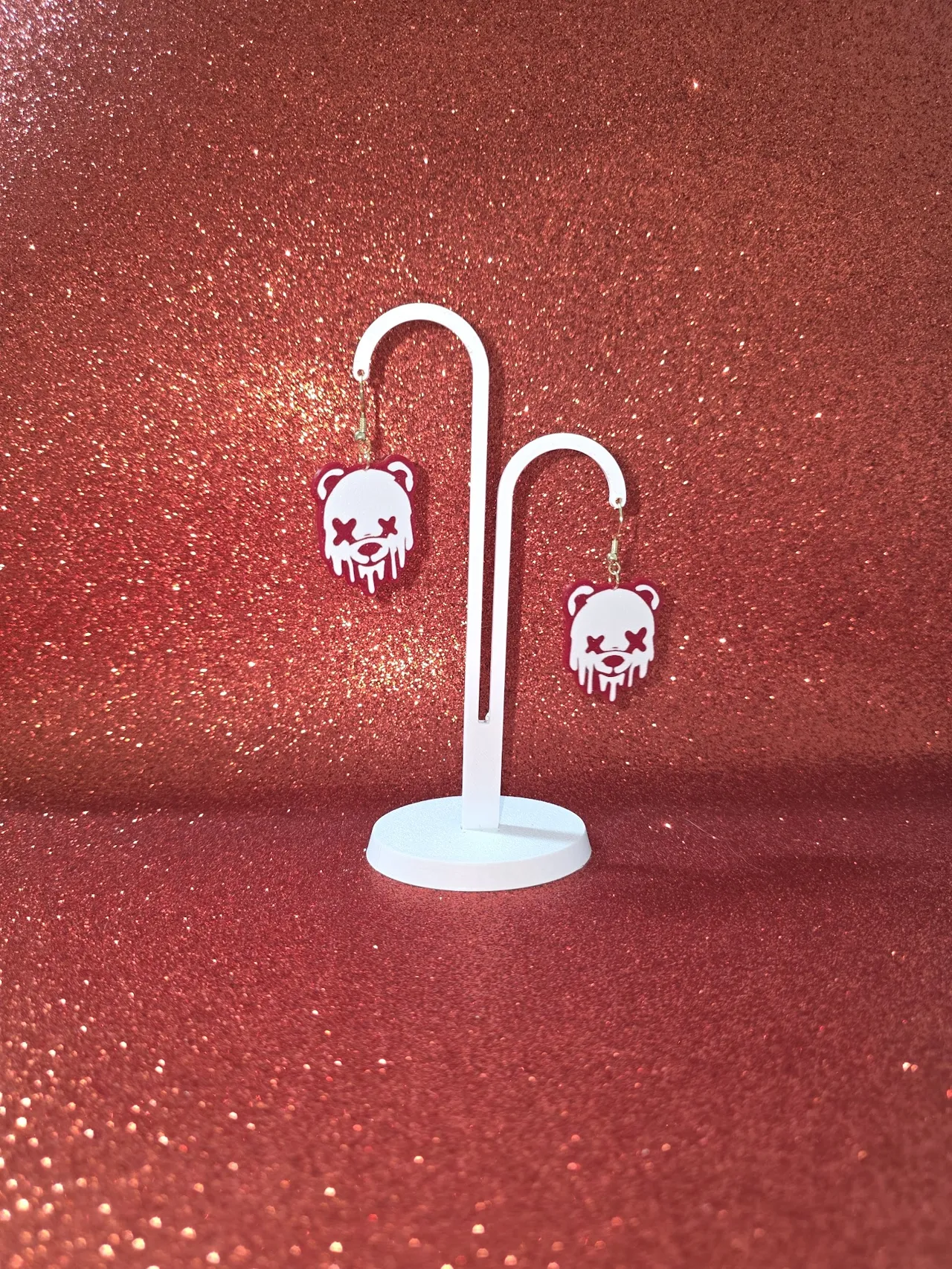 Bad Teddy earrings view 3