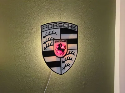Split Huge Porsche Logo (A1 mini compatible)