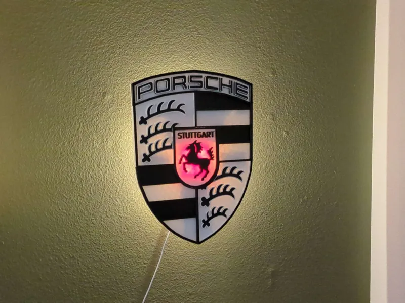 Split Huge Porsche Logo (A1 mini compatible)