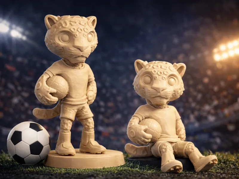 Maskottchen ZAYU der WM 2026