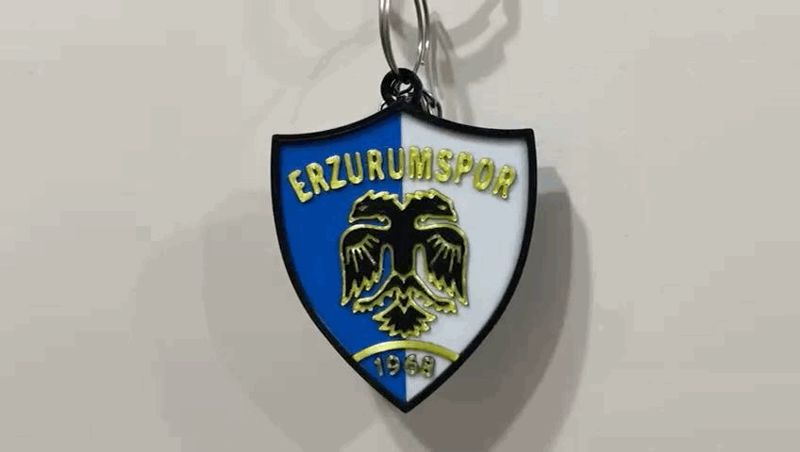 Erzurumspor Classic Logo Keychain | Retro Keyring