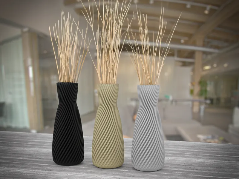 Vase mit Muster