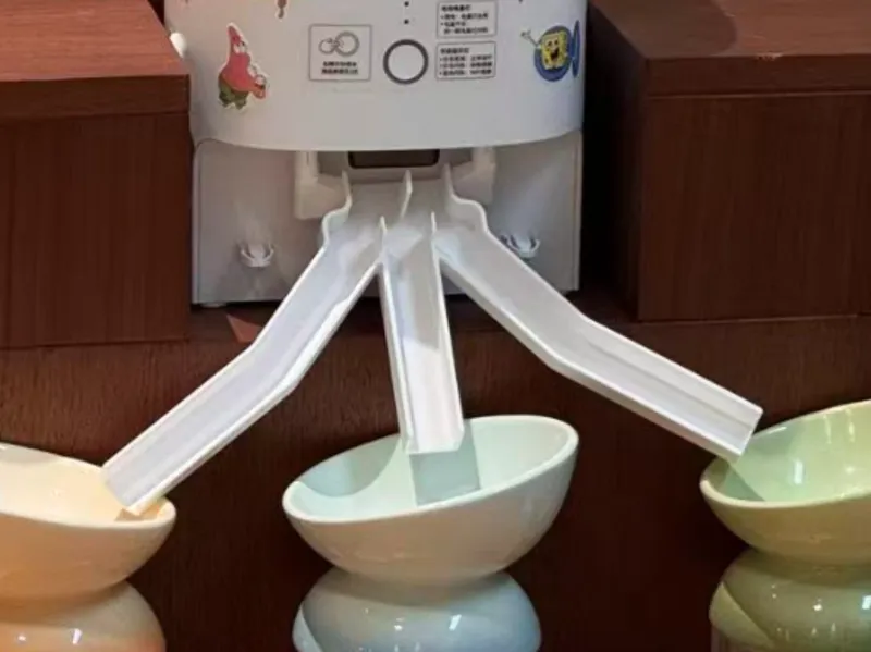 霍曼喂食器三分流口配件 加长出食口