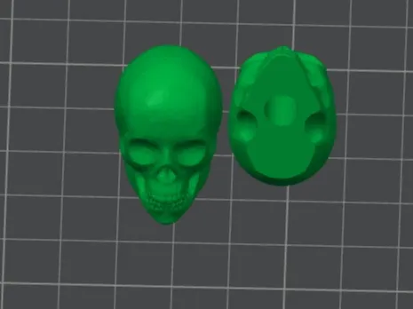 Moog style skull v2 potentiometer knob