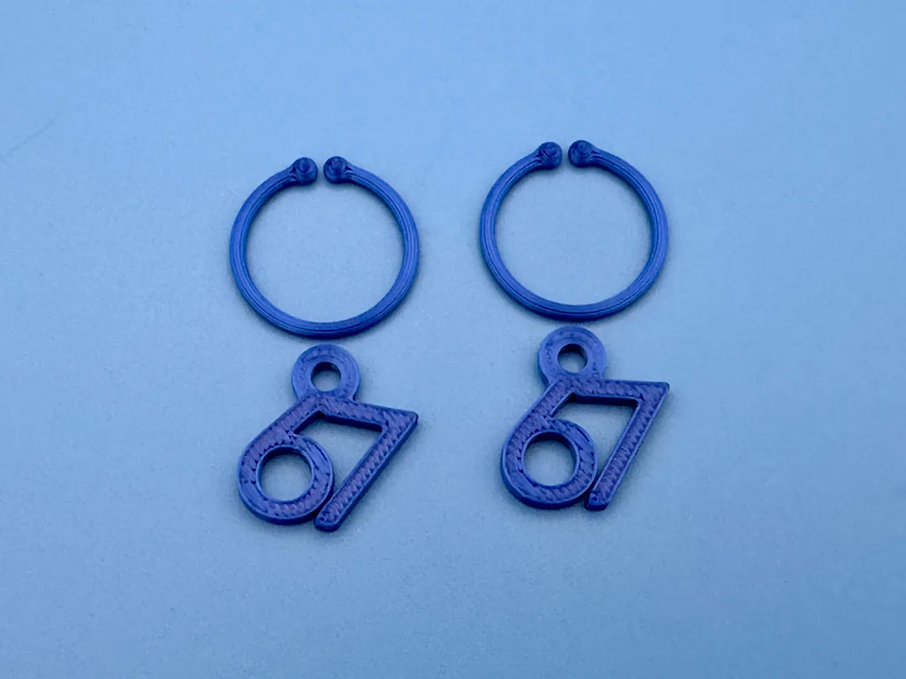 67 Clip-on Earring - quick print! view 2