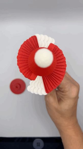Santa's Hat Flip Flap Spinner