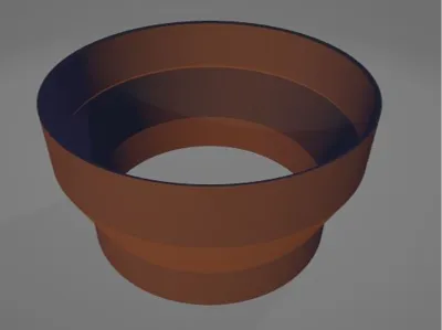 150/130 ventilation reducer kitchen hood