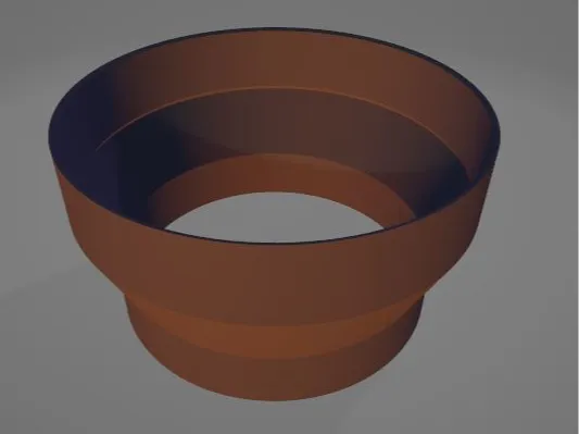 150/130 ventilation reducer kitchen hood