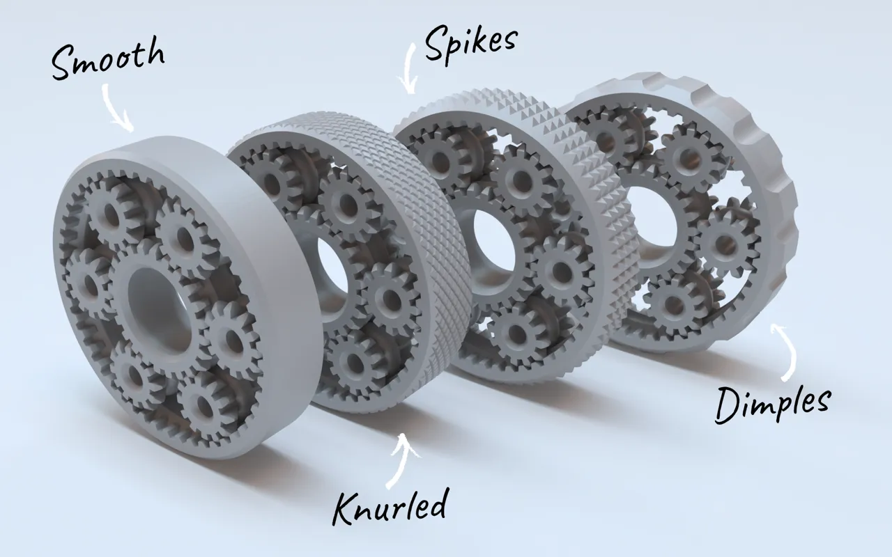 Planetary Gears Finger Fidget Spinner view 4