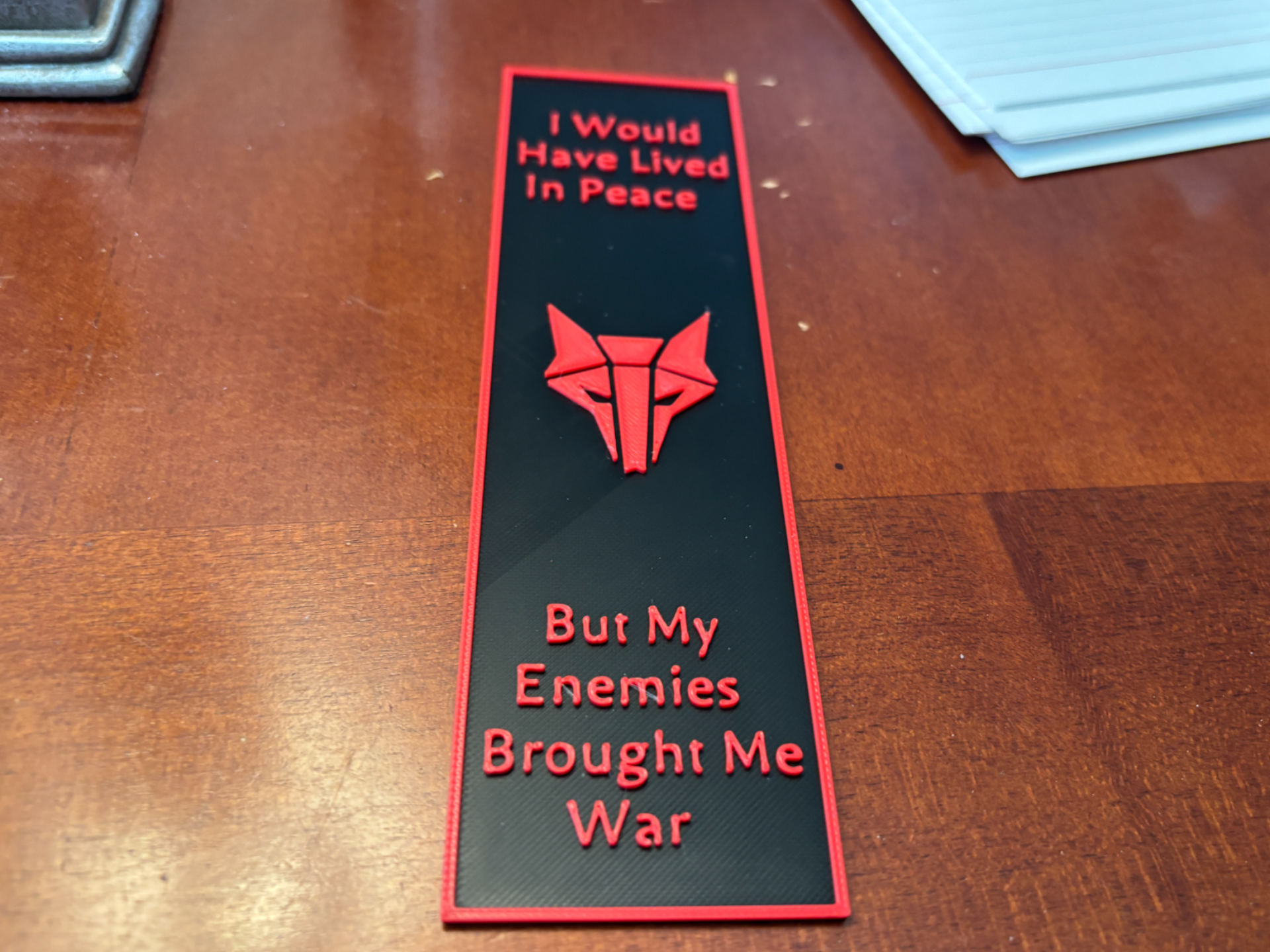 Red Rising Bookmark - Darrow