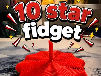 10 Star Fidget Toy Print In Place