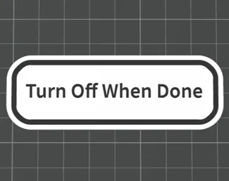 Turn Off Sign